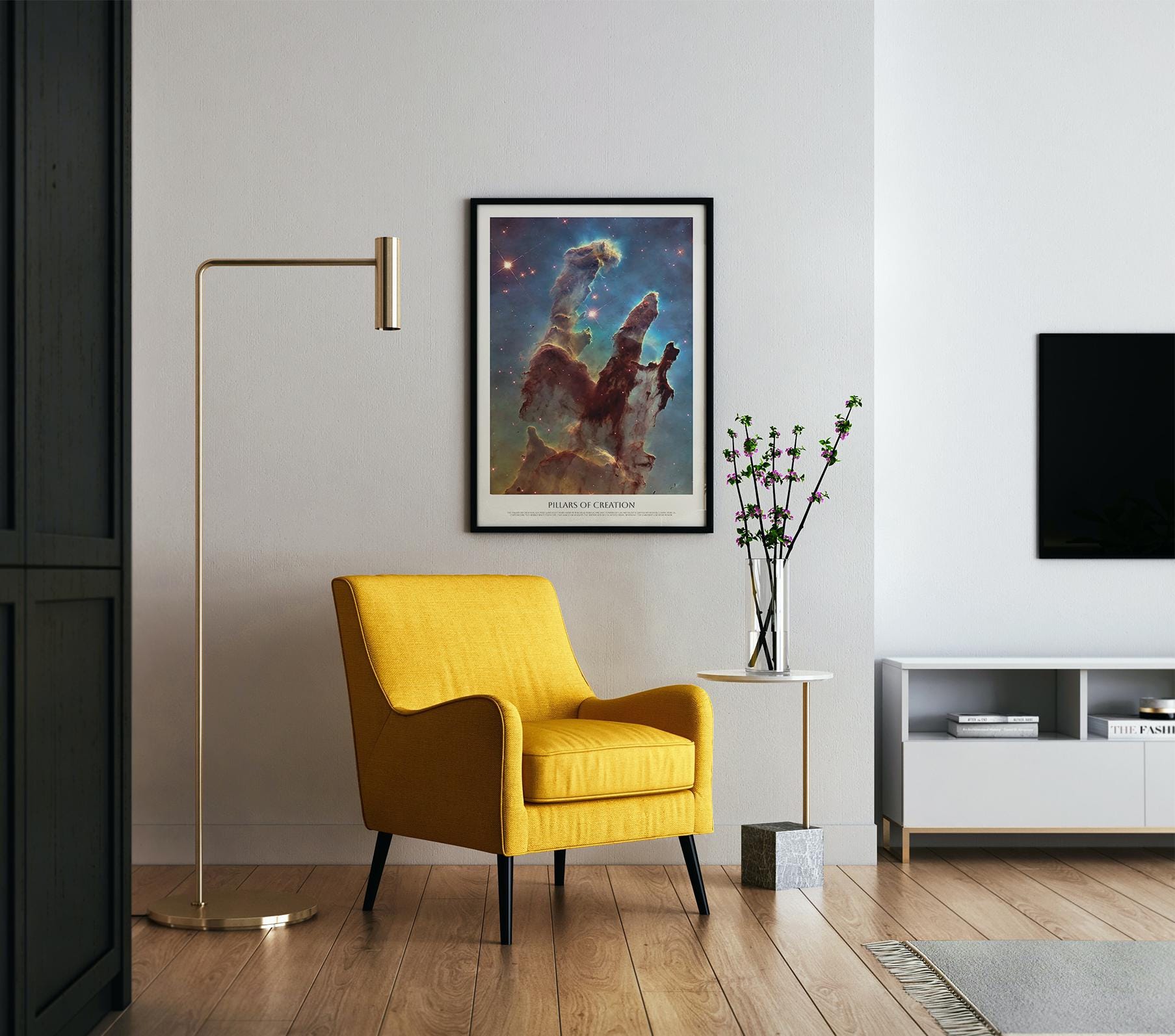 Messier 16, Pillars of Creation in The Eagly Nebula by Hubble Space Telescope - M16