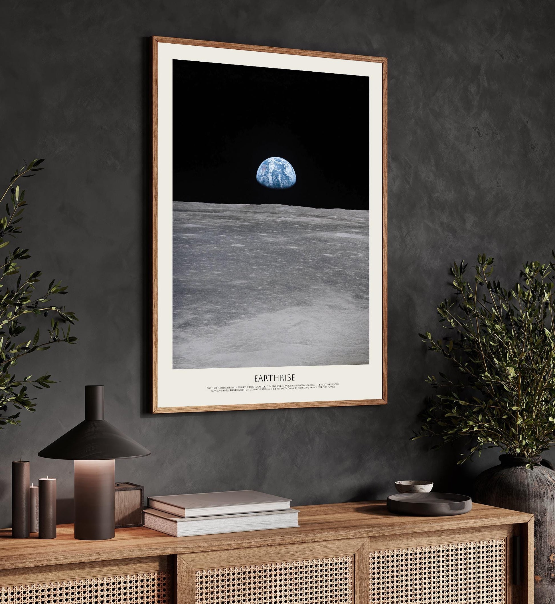 Earthrise NASA Poster: Apollo 8 Moon View
