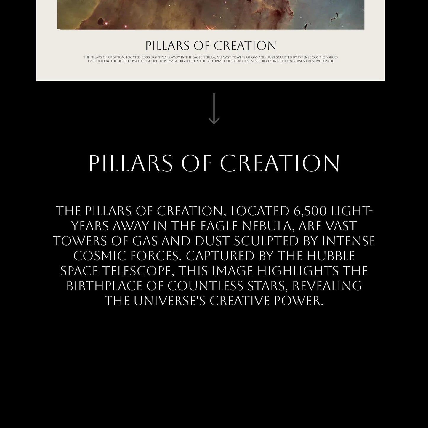 Messier 16, Pillars of Creation in The Eagly Nebula by Hubble Space Telescope - M16