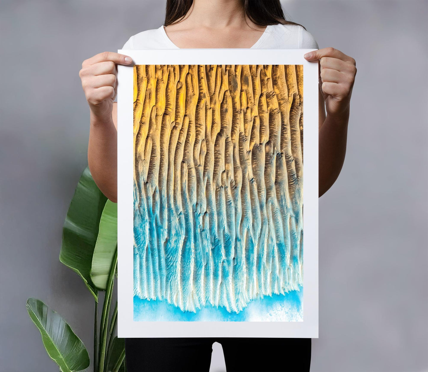 Mars Landscape Print - NASA Mars Poster with Martian Dune Photo & Space Wall Art