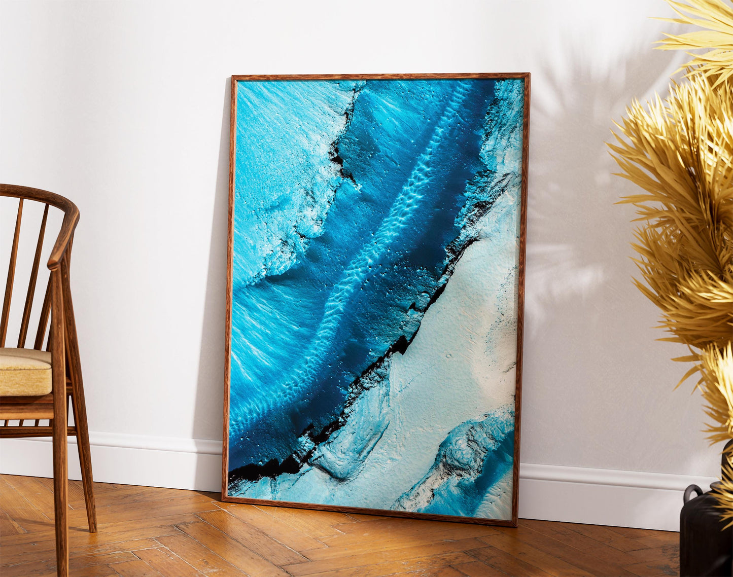 Mars Canyon Print – Martian Landscape Art | NASA Mars Poster | Space Wall Decor