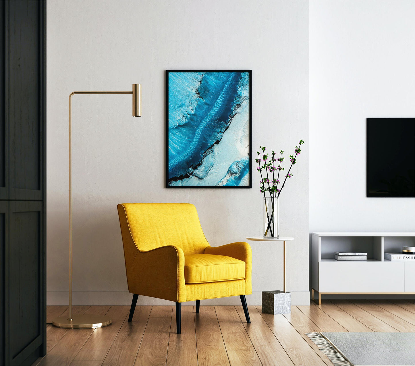 Mars Canyon Print – Martian Landscape Art | NASA Mars Poster | Space Wall Decor