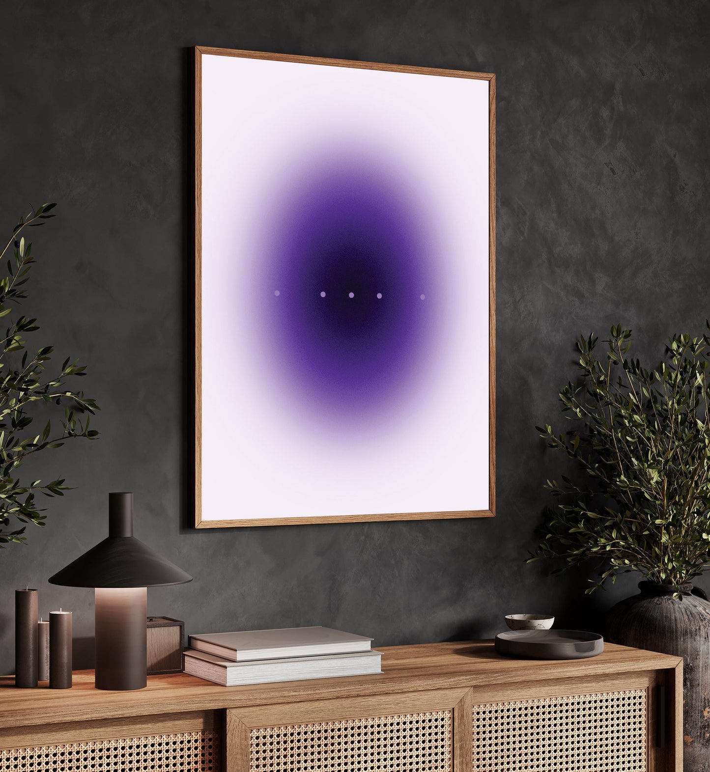Purple Gradient Art Print – Minimalist Wall Art | Modern Home Decor Poster