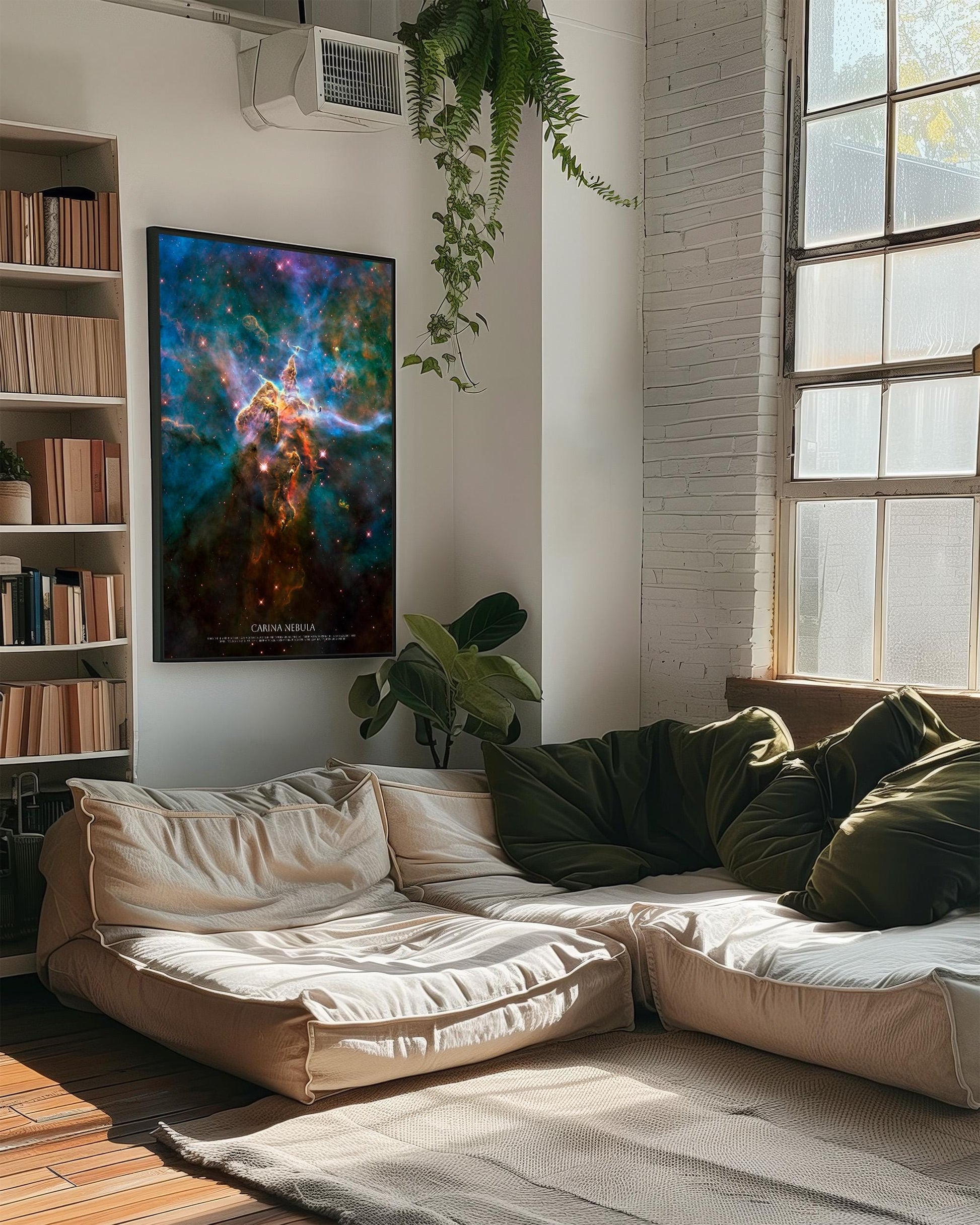 Carina Nebula by Hubble Space Telescope | NASA Poster | Modern Interior Decoration | Space Posters | NASA Hubble Poster | NGC 3372