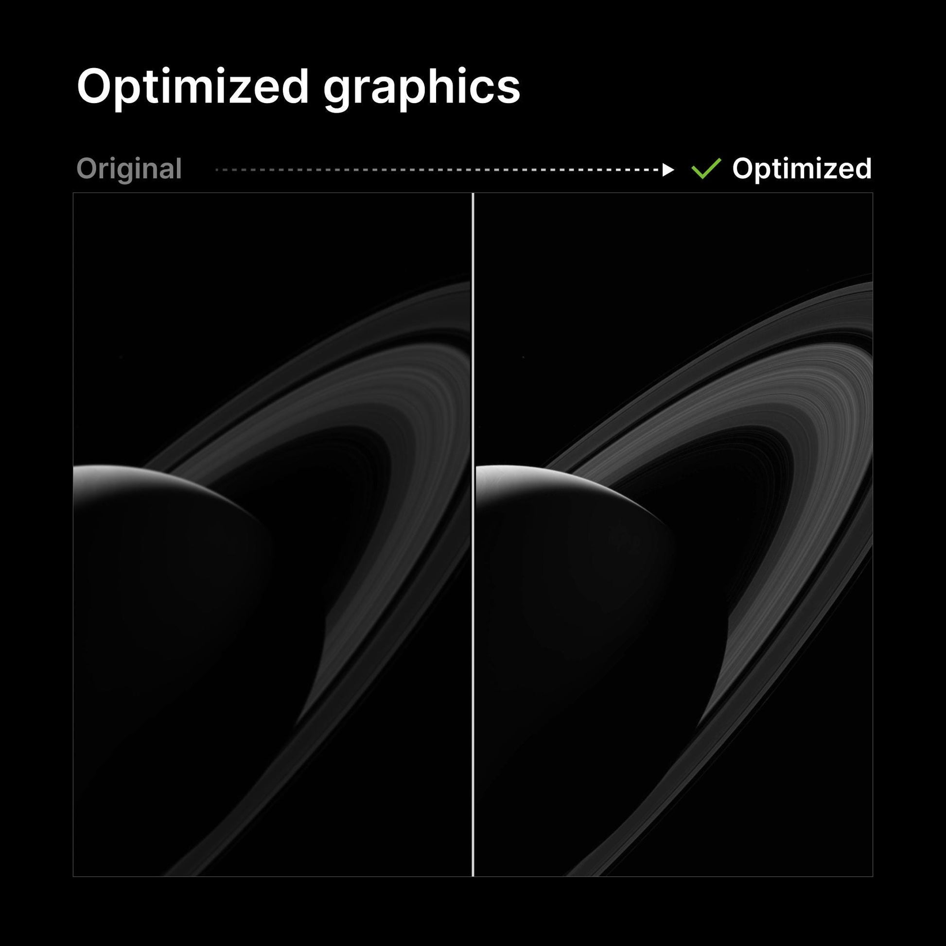 NASA Saturn Photograph by Cassini spacecraft - Saturn Space Print - Office Decor Wall Art Perfect for Dark Interior