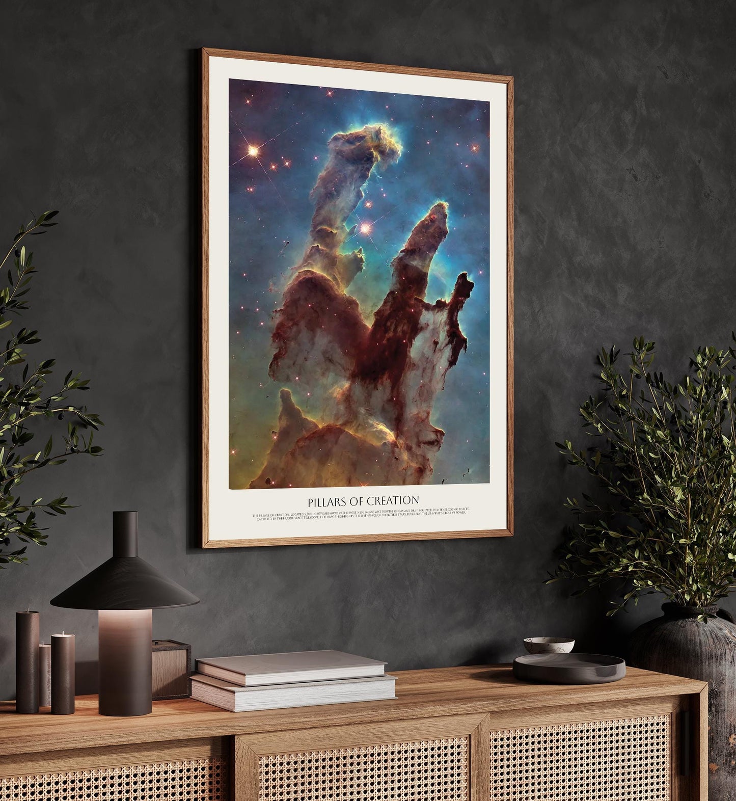 Messier 16, Pillars of Creation in The Eagly Nebula by Hubble Space Telescope - M16