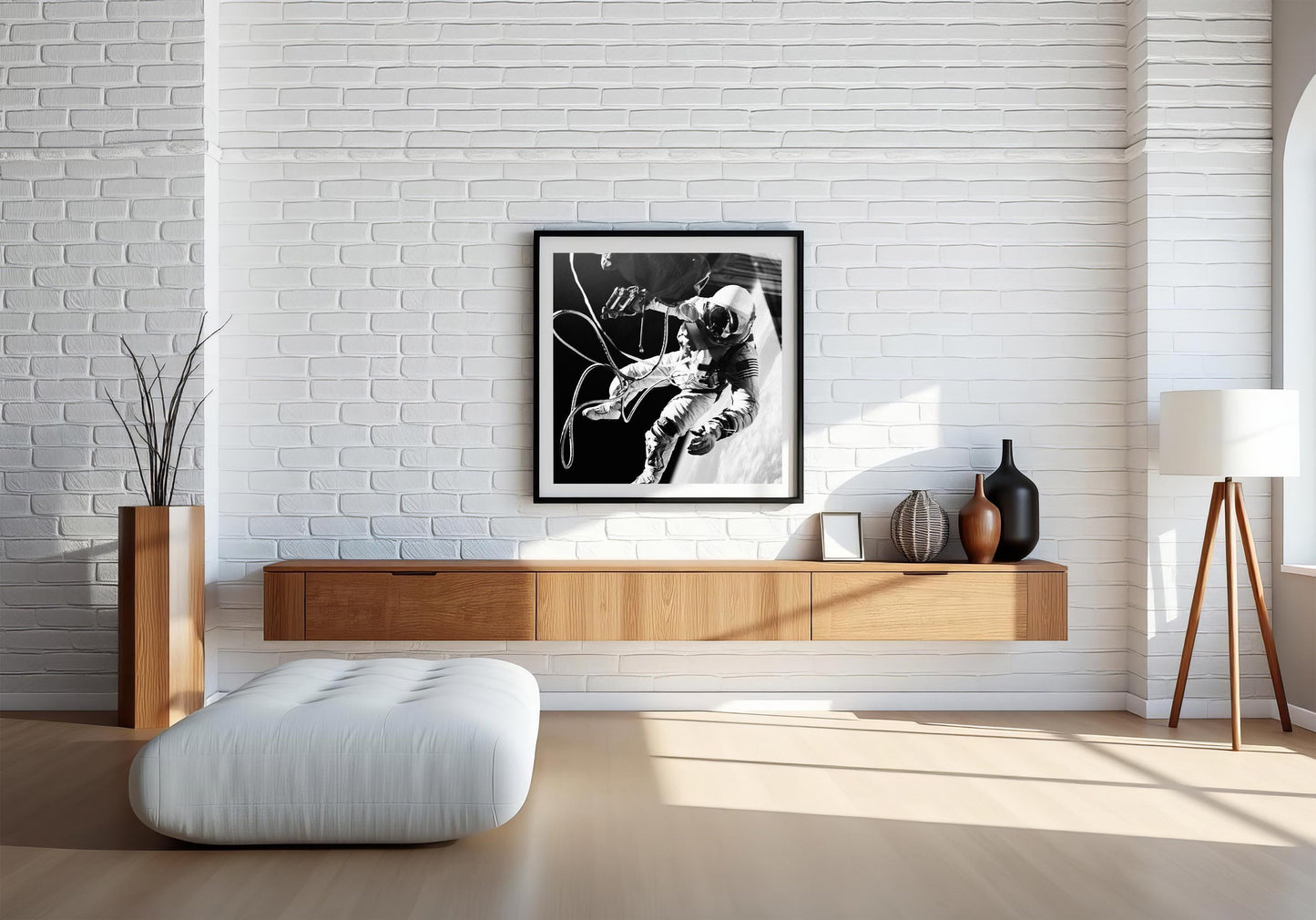 Ed White Spacewalk Print – Historic NASA Space Photo | Gemini 4 Mission Wall Art