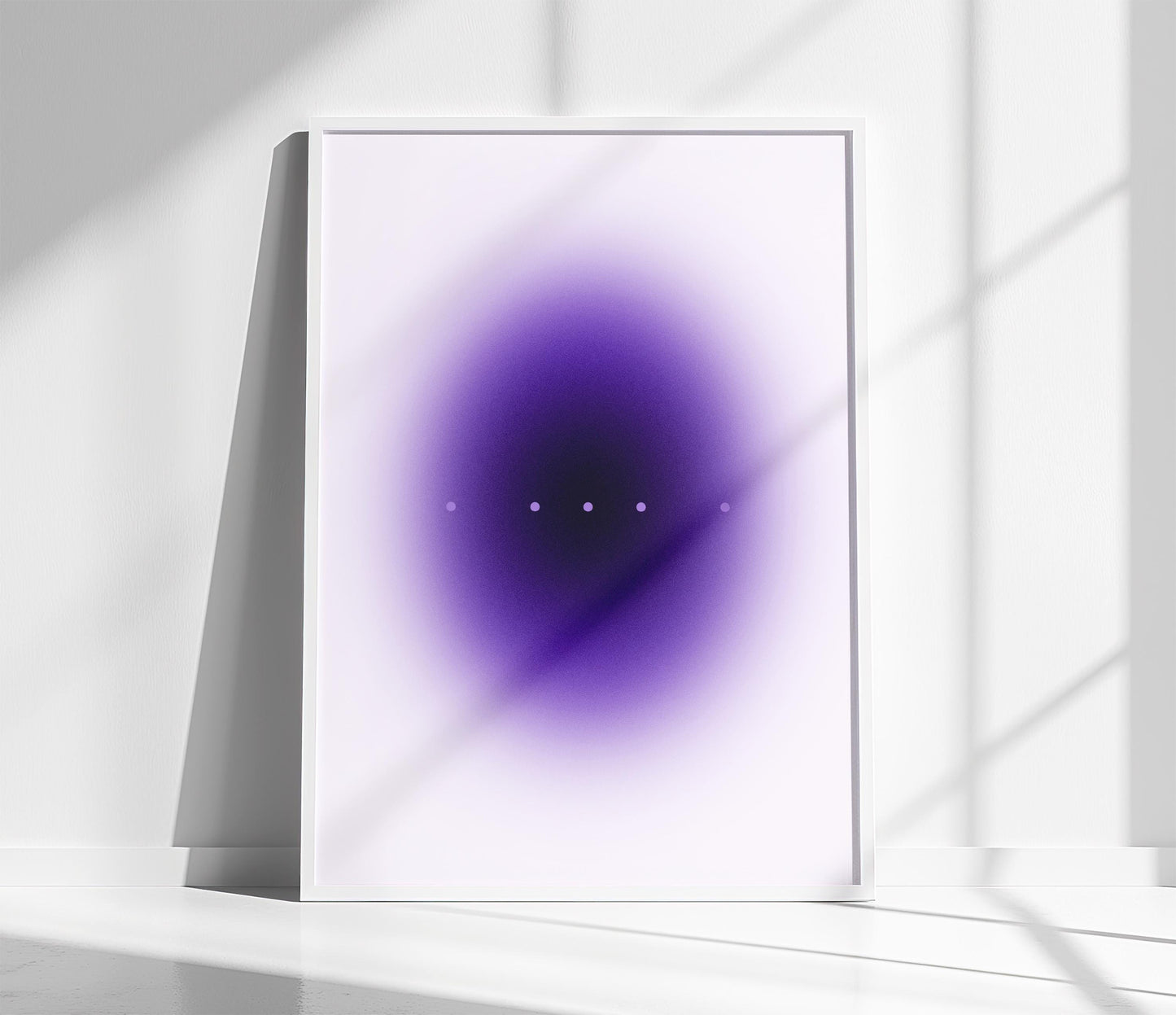 Purple Gradient Art Print – Minimalist Wall Art | Modern Home Decor Poster