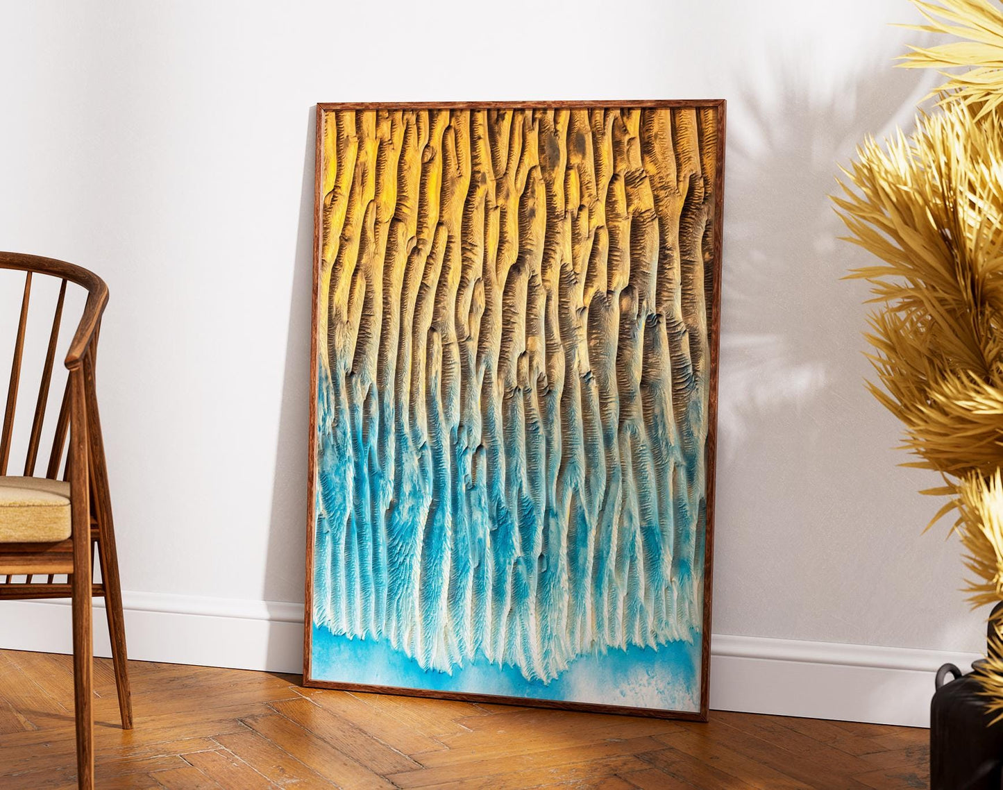 Mars Landscape Print - NASA Mars Poster with Martian Dune Photo & Space Wall Art