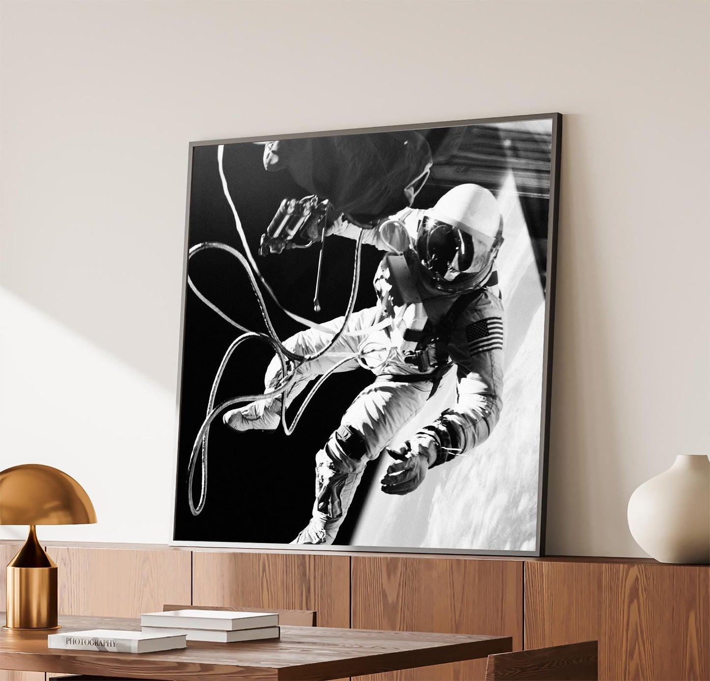 Ed White Spacewalk Print – Historic NASA Space Photo | Gemini 4 Mission Wall Art