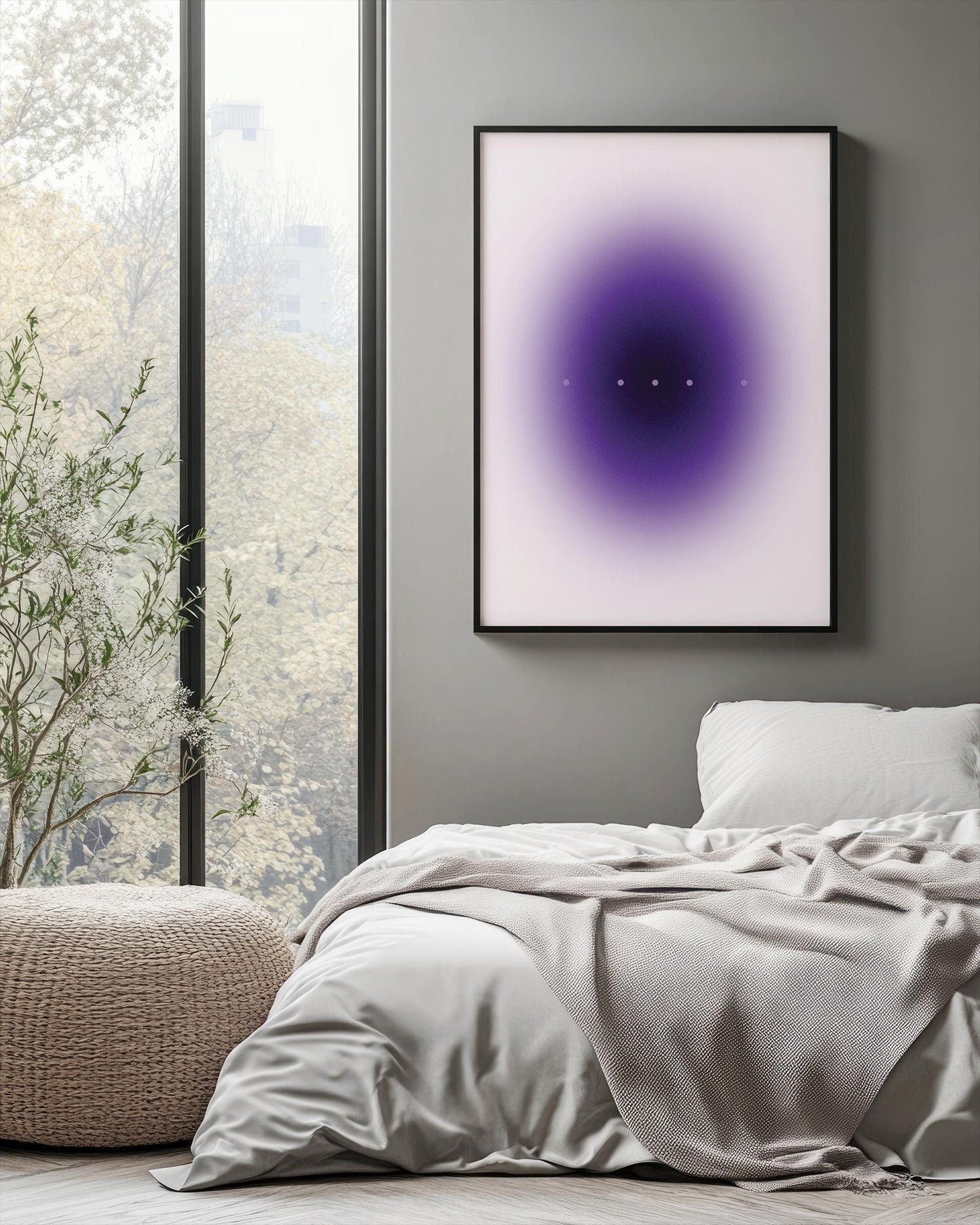 Purple Gradient Art Print – Minimalist Wall Art | Modern Home Decor Poster