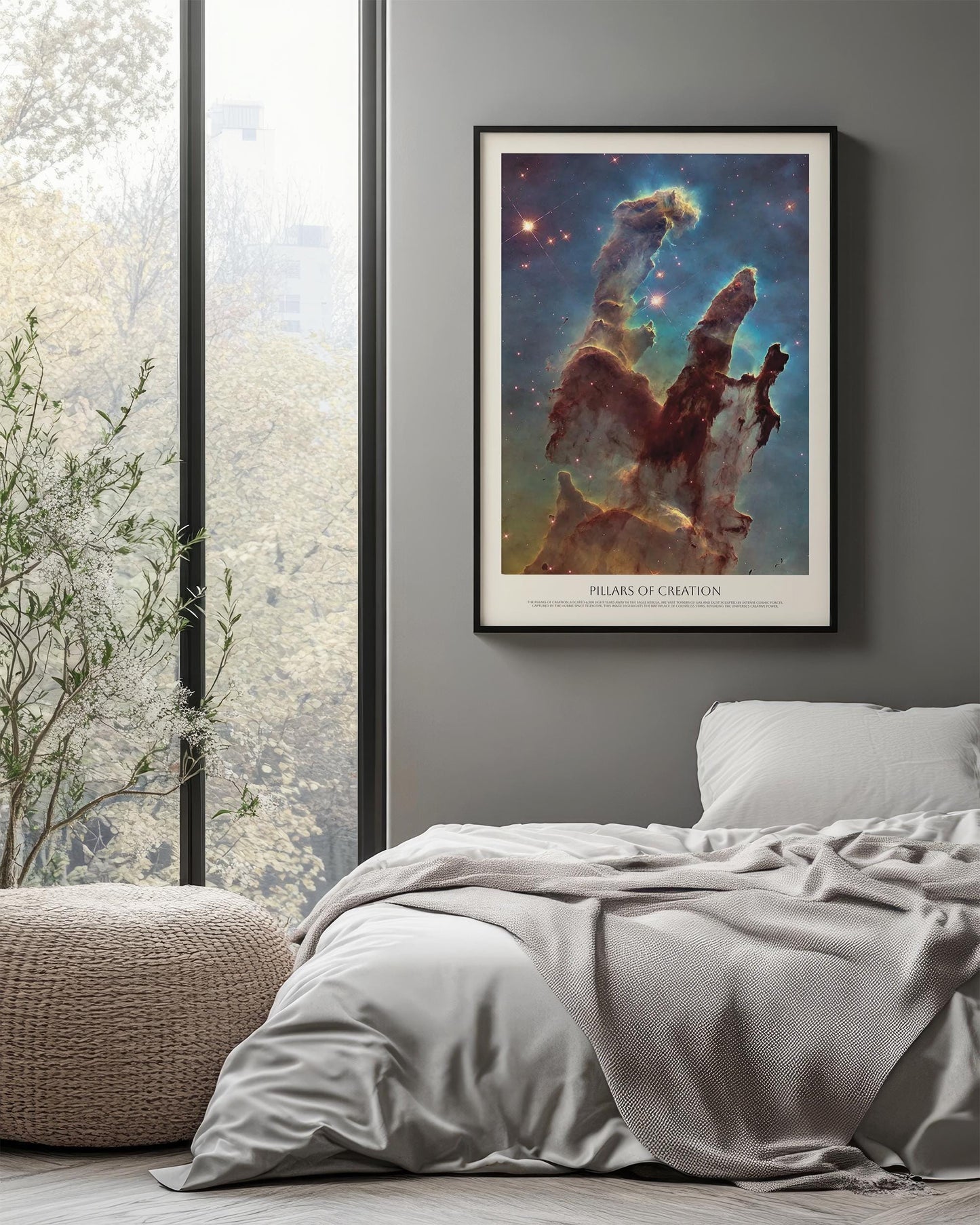 Messier 16, Pillars of Creation in The Eagly Nebula by Hubble Space Telescope - M16