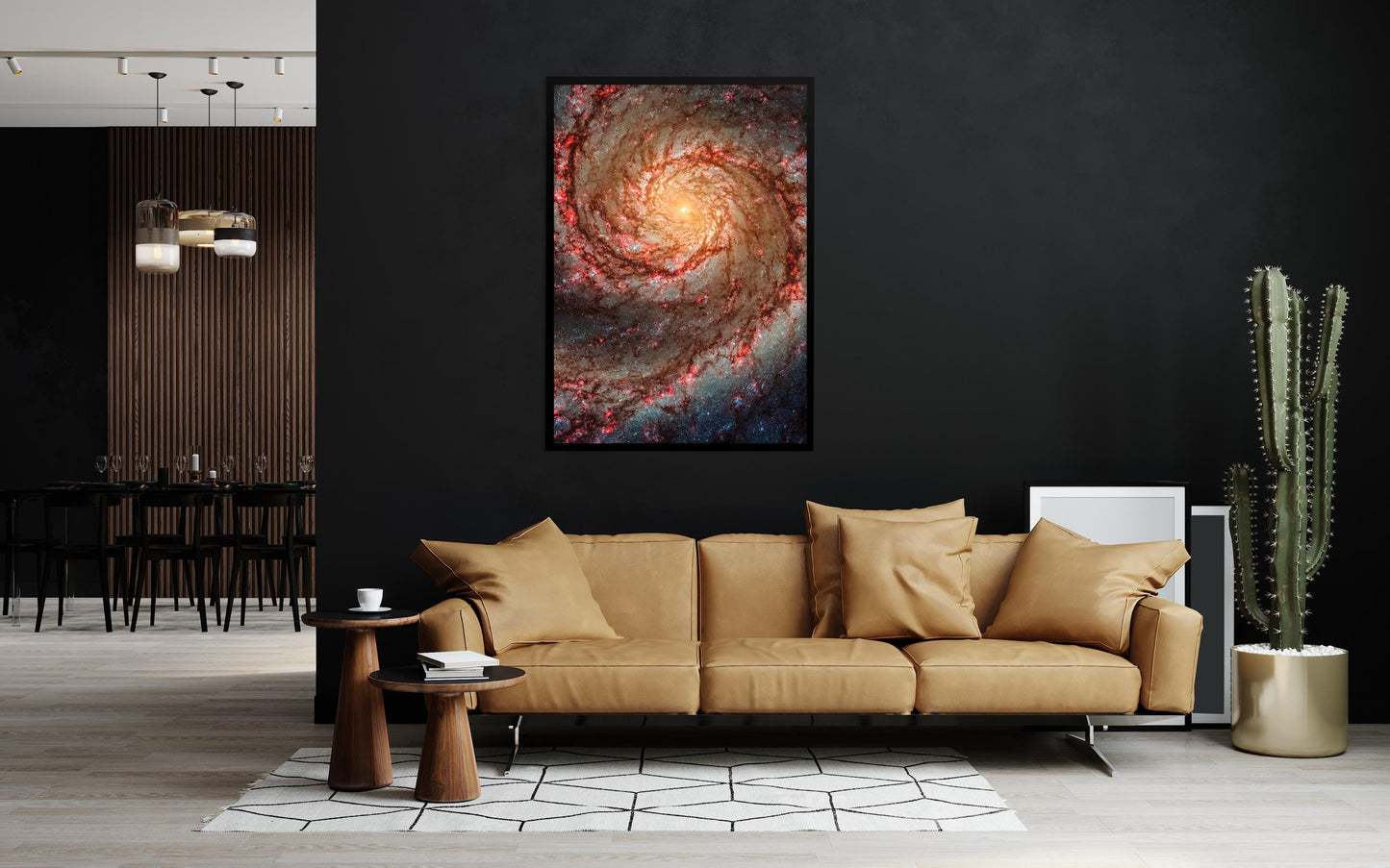 Whirlpool Galaxy Print - High Detail M51 Galaxy Poster | Space Wall Art