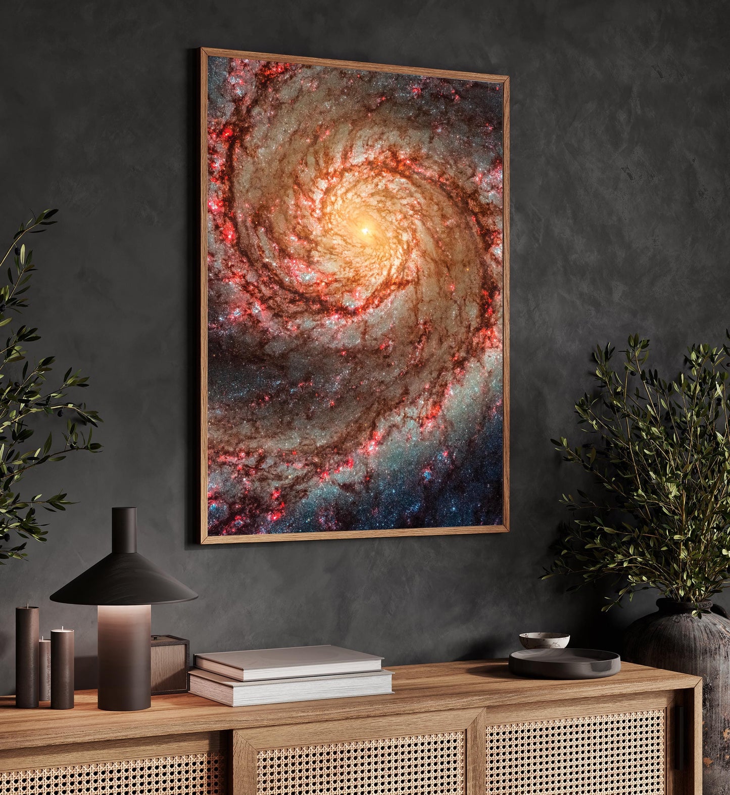 Whirlpool Galaxy Print - High Detail M51 Galaxy Poster | Space Wall Art