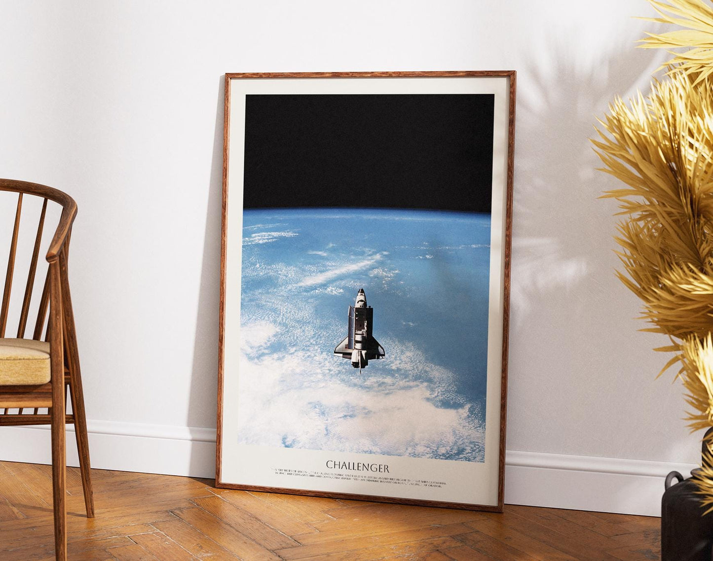 Space Shuttle Challenger Print – NASA Wall Art | STS-7 Mission Poster Framed
