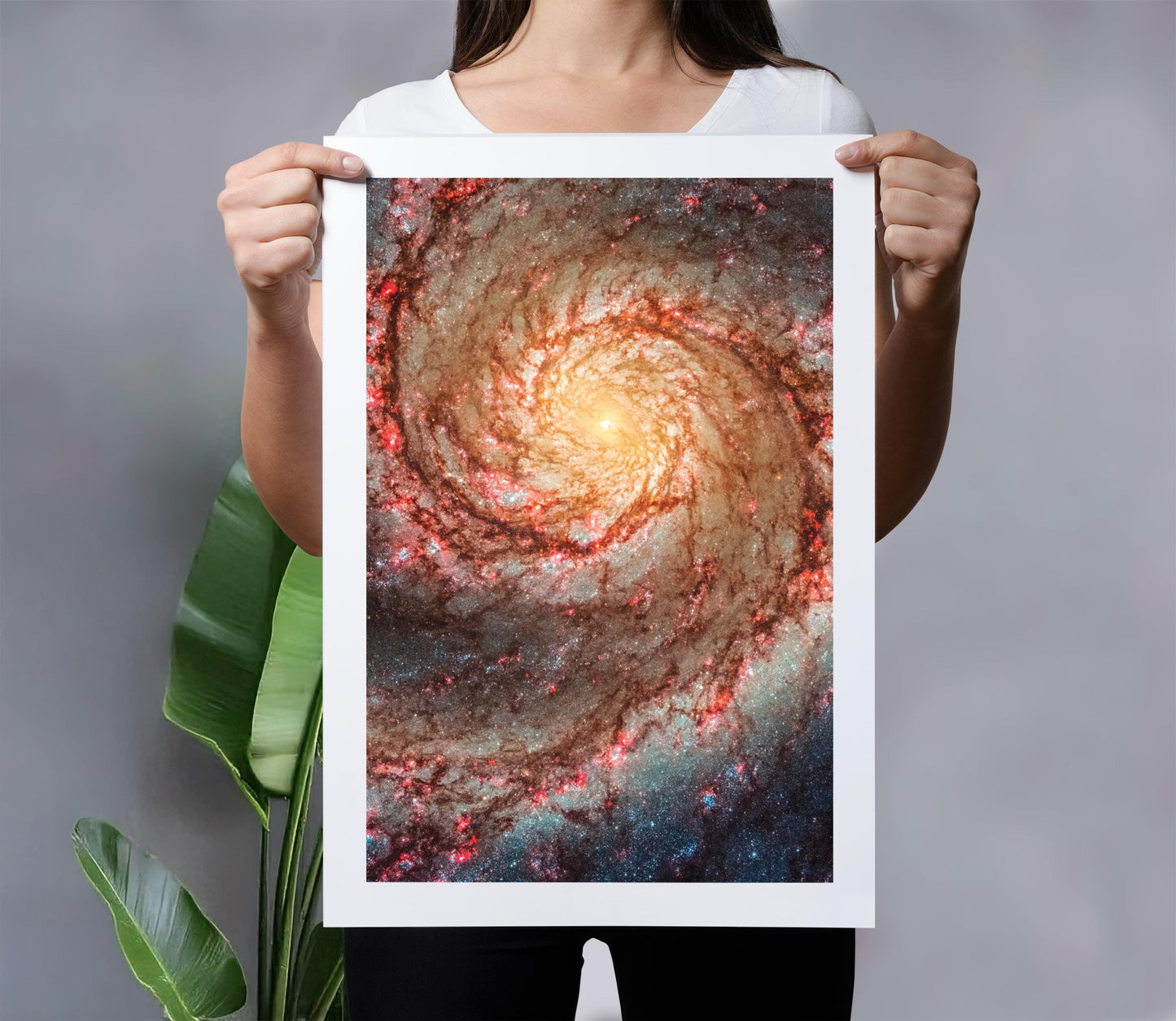 Whirlpool Galaxy Print - High Detail M51 Galaxy Poster | Space Wall Art