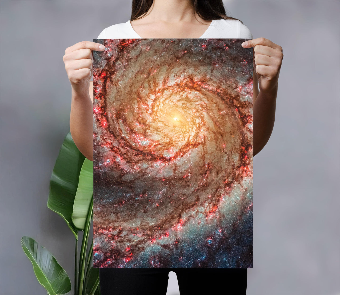 Whirlpool Galaxy Print - High Detail M51 Galaxy Poster | Space Wall Art