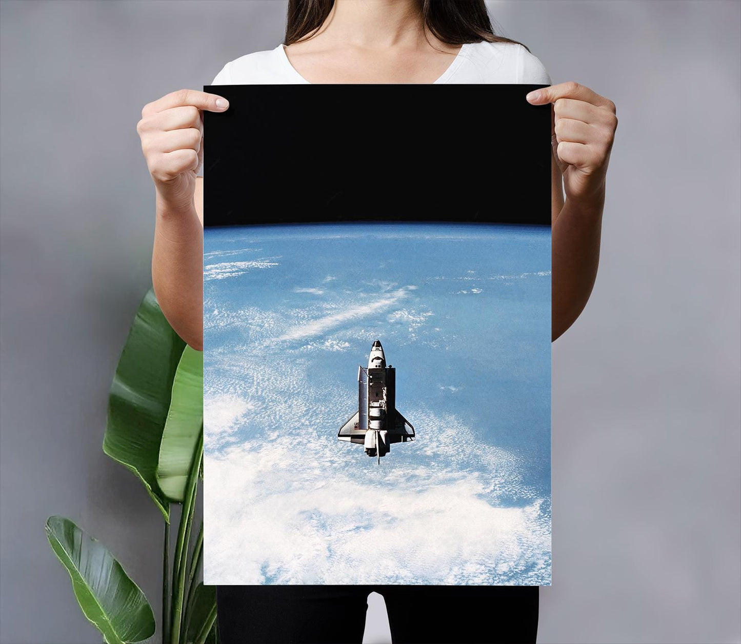 Space Shuttle Wall Art – NASA Challenger STS-7 Orbital Space Print Poster
