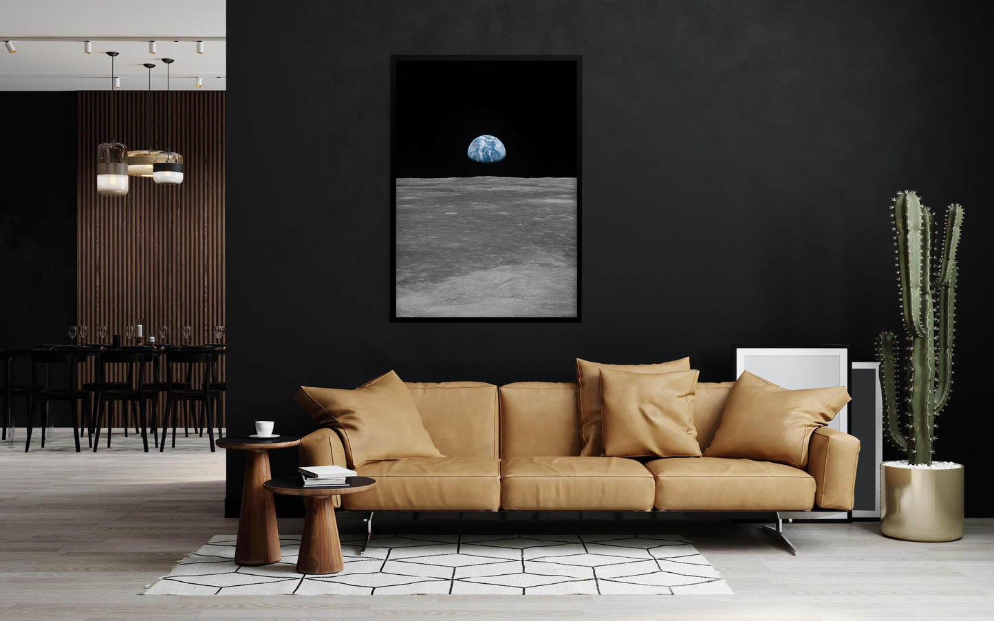 Apollo 8 Earthrise Photo - Historic NASA Wall Art Space Print on Museum Paper