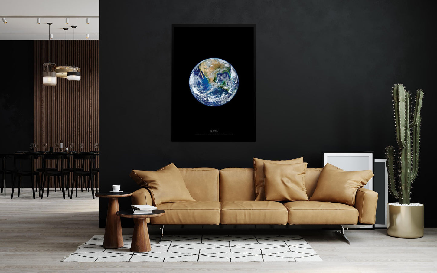 Earth from Space Poster | United States From Space | California USA | Blue Marble Wall Art | NASA Space Photography | Modern Home Decor