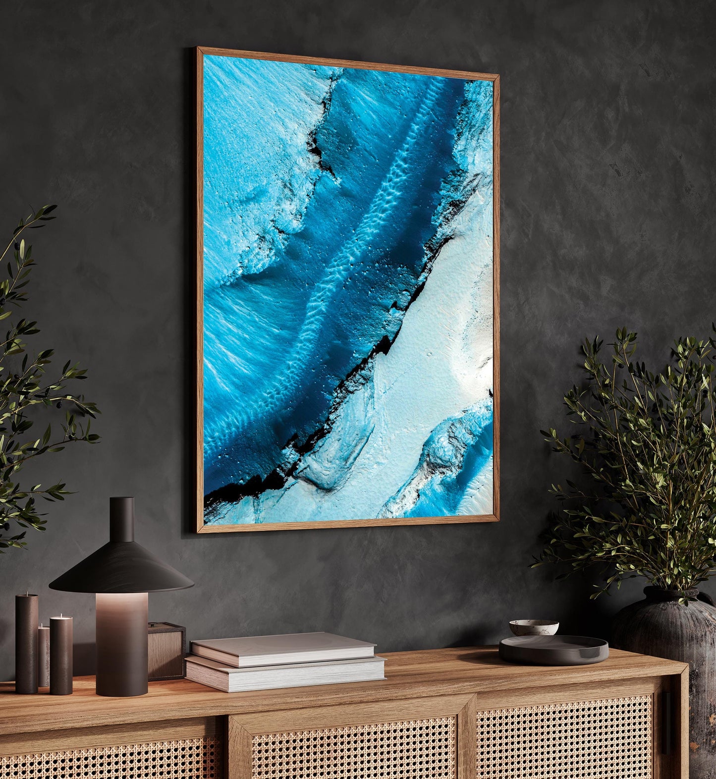 Mars Canyon Print – Martian Landscape Art | NASA Mars Poster | Space Wall Decor