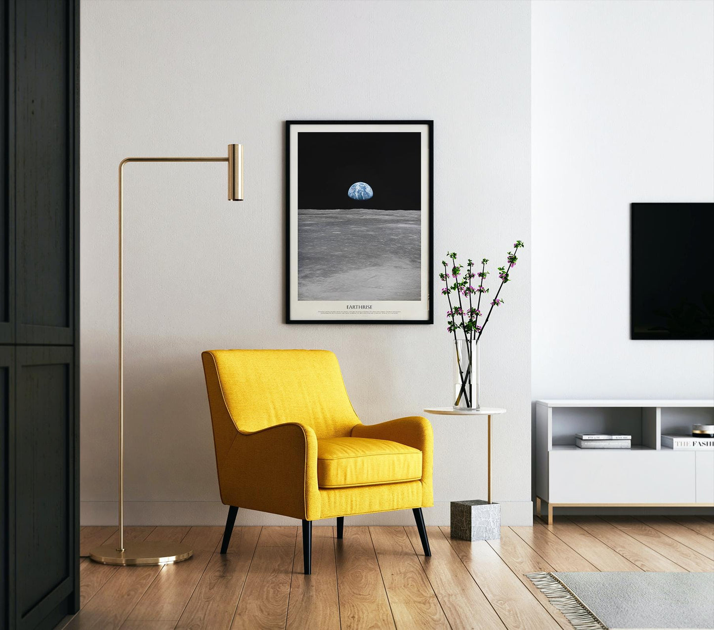 Earthrise NASA Poster: Apollo 8 Moon View