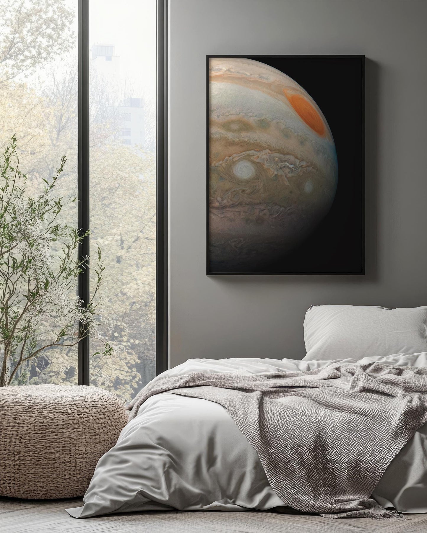 Jupiter Great Red Spot Print - NASA Space Poster | Modern Space Wall Art