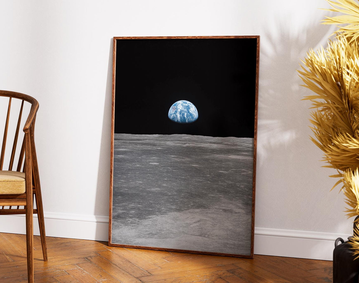 Apollo 8 Earthrise Photo - Historic NASA Wall Art Space Print on Museum Paper