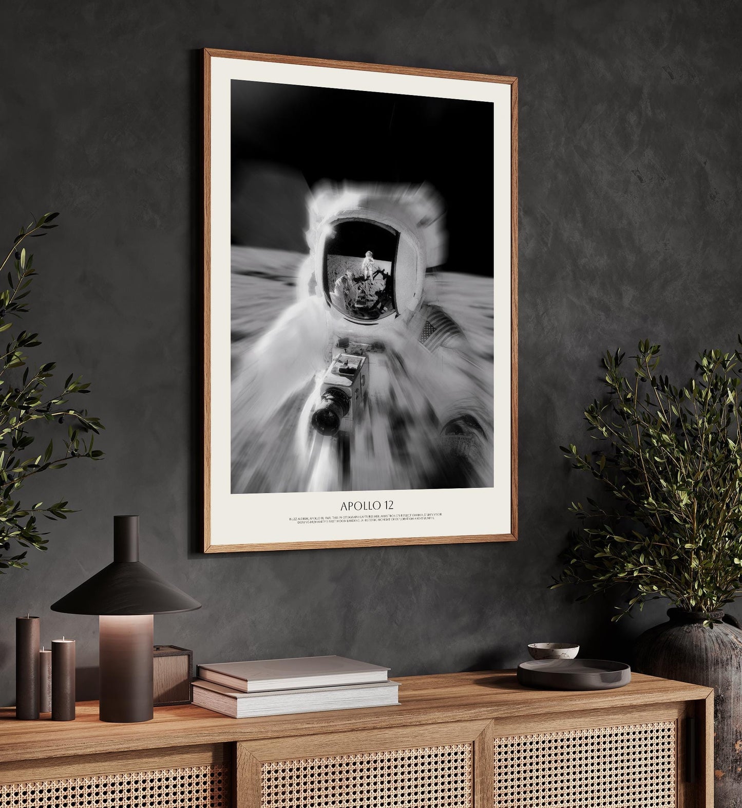 NASA moon photograph 1969 | NASA Space art  | Buzz Aldrin Moon Reflection | Apollo 11 Photo | Astronaut Poster | Astrophotography