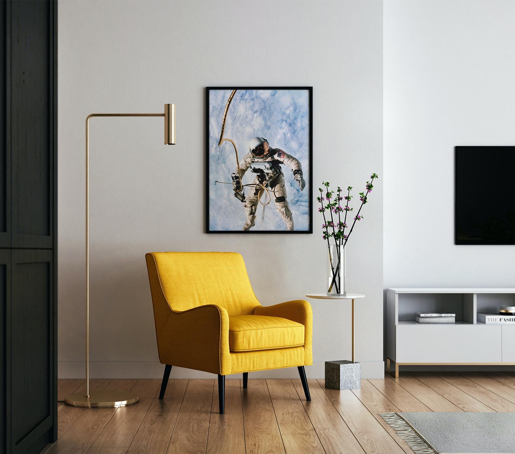 Astronaut Spacewalk Poster | Iconic NASA Photography | Ed White&#39;s Historic EVA | Outer Space Wall Art | Perfect Gift for Space Enthusiasts